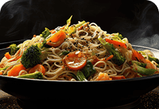 Authentic halal Chinese noodle dishes at Crescent Moon served fresh with rich sauces and traditional flavors