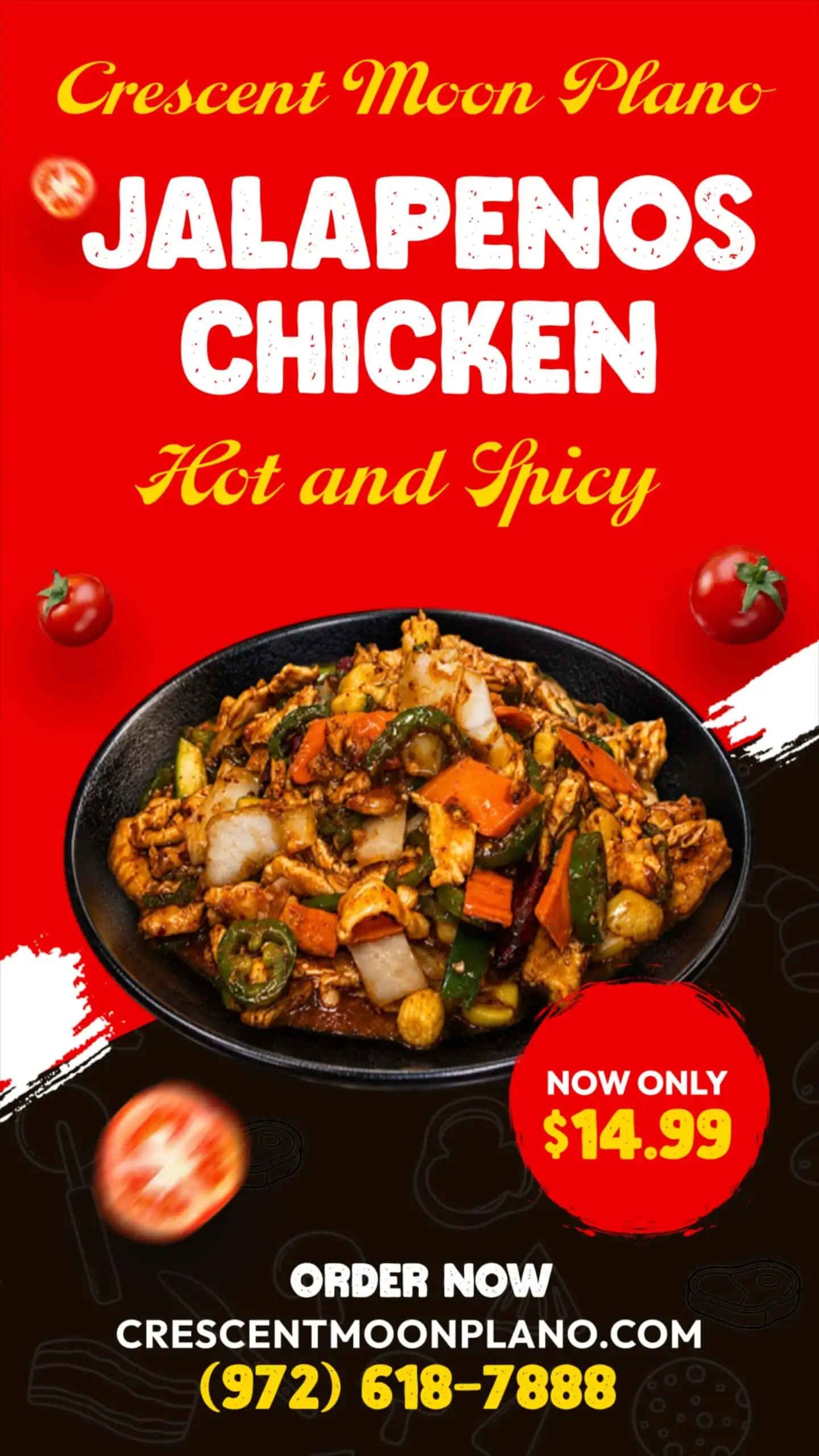 Jalapenos chicken hot and spicy made with halal chicken, fresh jalapenos, and bold authentic Chinese flavors